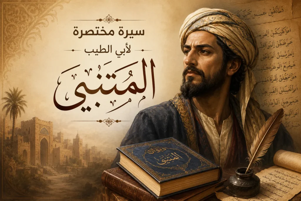 سيرة مختصرة لأبي الطيب المتنبي 19 سيرة مختصرة لأبي الطيب المتنبي الشاعر العربي العباسي وأحد أعظم شعراء الأدب العربي مع لمحة عن حياته وآثاره الشعرية