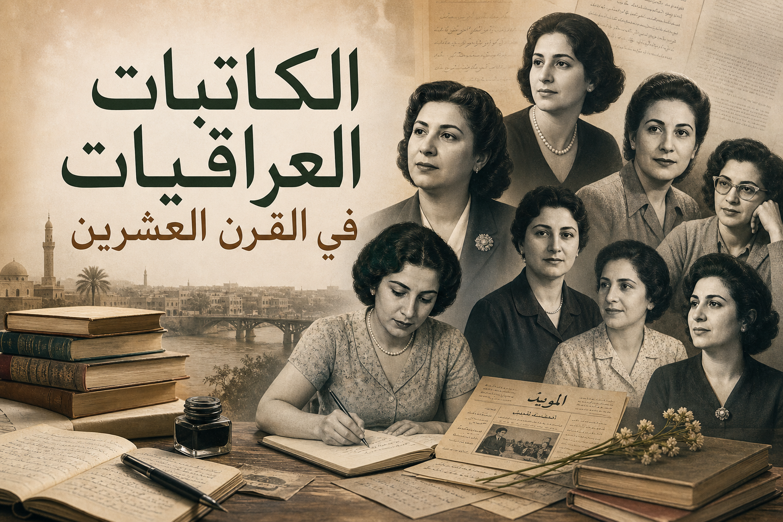 صورة توضيحية لالكاتبات العراقيات في القرن العشرين صورة عن الكاتبات العراقيات في القرن العشرين