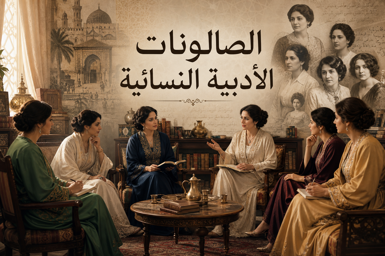 صورة توضيحية لالصالونات الأدبية النسائية صورة عن الصالونات الأدبية النسائية